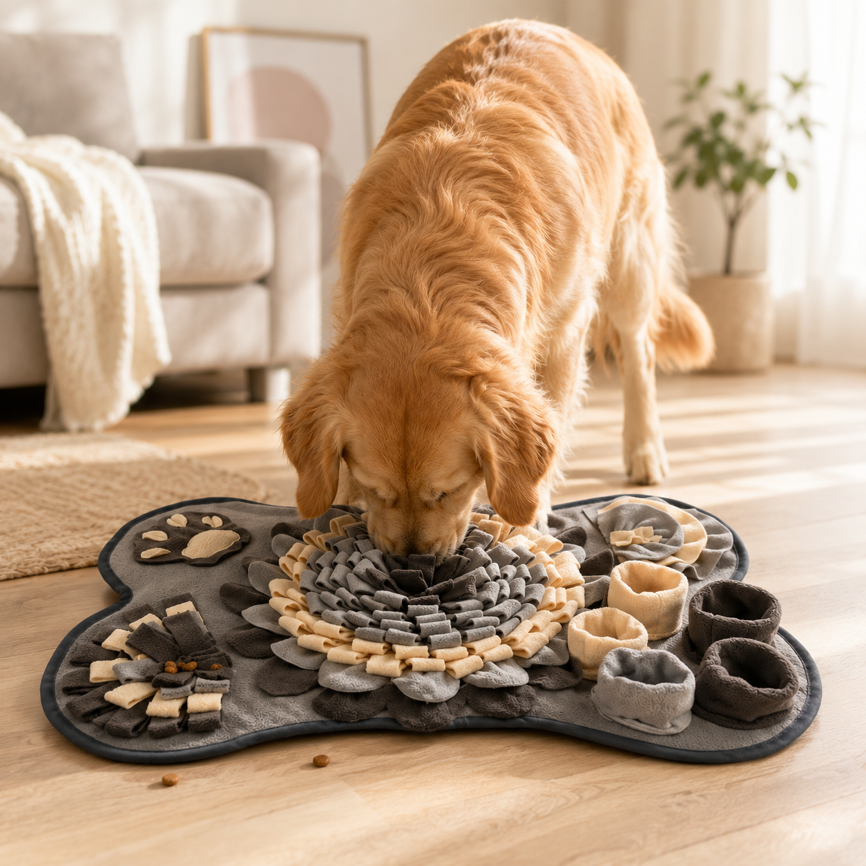 Dog Snuffle Mat — Interactive Slow Feeder & Foraging Training Pad